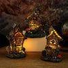 Halloween Resin LED Pumpkin Skull Scary Cottage Decoration Night Light