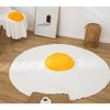 73x88cm Flannel Fleece Comfortable Fried Egg Couch Lazy Blanket