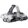 5 LED Strong Headlight USB Rechargeable Flashlight Headlamp