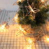 LED Wrought Iron Battery Operated Star String Lights