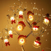 Snowman LED String Lights Garland Xmas Tree Hanging Ornaments