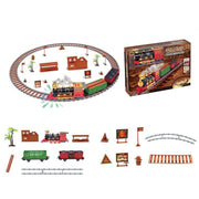 Christmas Kids Electric Spray Train Rail Toy Sets
