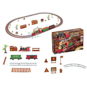 Christmas Kids Electric Spray Train Rail Toy Sets