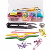 Plastic Accessories Set 56Pcs PP Box Knitting Tool Kit