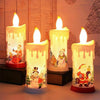 Santa Claus & Snowman Simulation Flame Christmas Candle Night Light