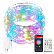 LED Fairy String Lights Work with Alexa Google Assistant RGB Colour String Light