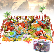 90pcs Simulation Dinosaur Animal Toy Model Set wtih Storage Box