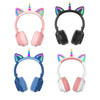 LED Kid Girl Cute Cat Ears Unicorn Luminous Wireless Headphone