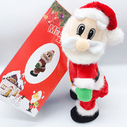 Christmas Electric Shaking Hips Santa Claus Plush Toy for Kids