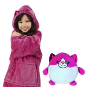 Kid Blanket Sweatshirt Huggle Pets Hoodie Plush Blanket