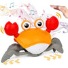 Kids Electronic Induction Escape Crab with Music and Lights Interactive Crawling Toys