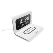 Wireless Charging Pad with LED Digital Alarm Mirror Clock