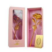 Gold Foil Rose Flower Valentine's Day Birthday Romantic Gift