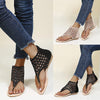 Ladies Gladiator Sandals Zipper Open Toe Womens Summer Flip Flop Roman Shoes