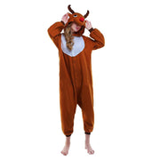 Christmas Carnival Reindeer Party Clothing Onesies Pajama Adult