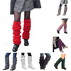 Women's Casual Y2K Knitted Leg Warmers Fashion Solid Color Overknee Socks