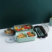Microwave 304 Stainless Steel Bento Box with Tableware